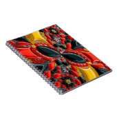 Carnet avec Allemagne Couleurs Design abstrait (Côté Droit)