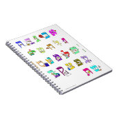 Carnet avec alphabet hébreu (Côté Droit)
