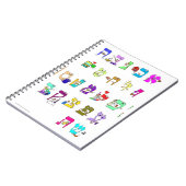 Carnet avec alphabet hébreu (Côté gauche)