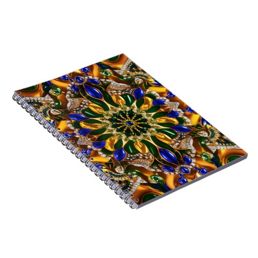 Carnet avec Brésil Couleurs Design abstrait (Côté Droit)