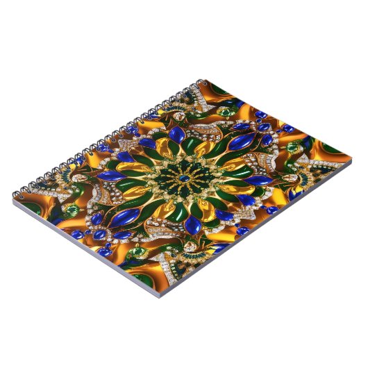 Carnet avec Brésil Couleurs Design abstrait (Côté gauche)