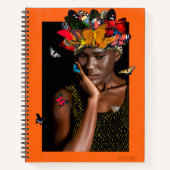 Carnet avec conception abstraite de Butterfly Gele (Devant)
