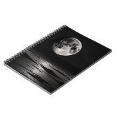 Carnet avec conception lunaire de réflexion - B & (Côté gauche)