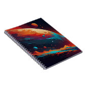 Carnet avec Cosmic Planet Design - Art Spatial (Côté Droit)