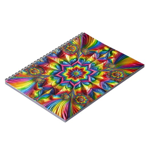 Carnet avec couleurs LGBTQ Conception abstraite (Côté gauche)