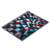 Carnet avec cubes géométriques 3D (Côté gauche)