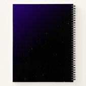 Carnet Avec Dégradé Violet Et Motif Espace (Dos)