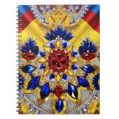 Carnet avec des couleurs roumaines Conception abst (Devant)