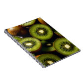 Carnet avec design de fruits Kiwi - Vert vif (Côté Droit)