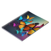 Carnet avec design papillon dynamique (Côté gauche)