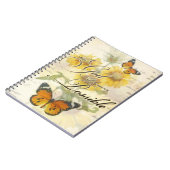 Carnet Avec Dieu des tournesols et des papillons (Côté gauche)