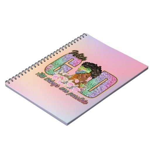 Carnet Avec Dieu, tout est possible (Côté gauche)