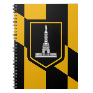 Carnet avec drapeau de Baltimore City