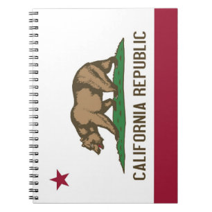 Carnet avec Drapeau de Californie