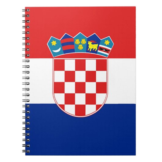 Carnet avec Drapeau de Croatie (Devant)