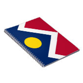 Carnet avec Drapeau de Denver City, Colorado State (Côté Droit)