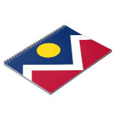 Carnet avec Drapeau de Denver City, Colorado State (Côté gauche)