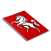 Carnet avec drapeau de Kent, Angleterre (Côté Droit)