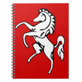 Carnet avec drapeau de Kent, Angleterre (Devant)