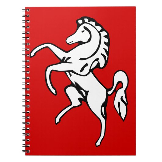 Carnet avec drapeau de Kent, Angleterre (Devant)