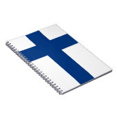 Carnet avec drapeau de la Finlande (Côté Droit)