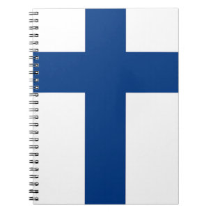 Carnet avec drapeau de la Finlande