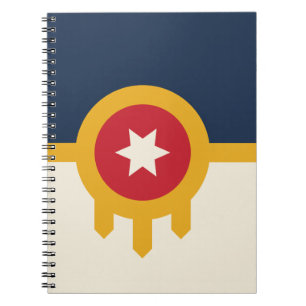 Carnet avec drapeau de la ville de Tulsa