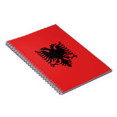 Carnet avec Drapeau de l'Albanie (Côté Droit)