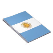 Carnet avec drapeau de l'Argentine (Côté Droit)
