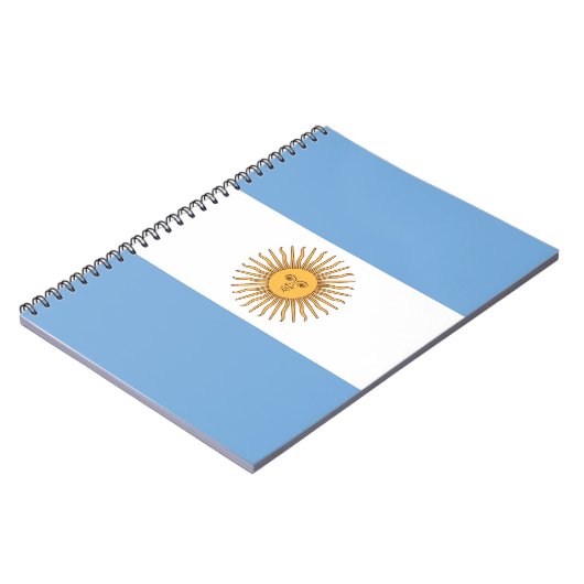 Carnet avec drapeau de l'Argentine (Côté gauche)