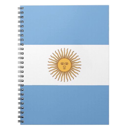 Carnet avec drapeau de l'Argentine (Devant)
