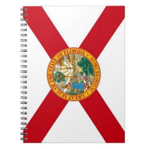 Carnet avec drapeau de l'État de Floride