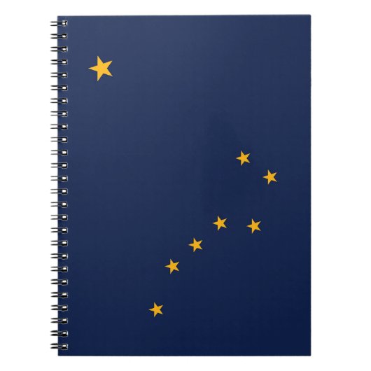 Carnet avec drapeau de l'état de l'Alaska (Devant)