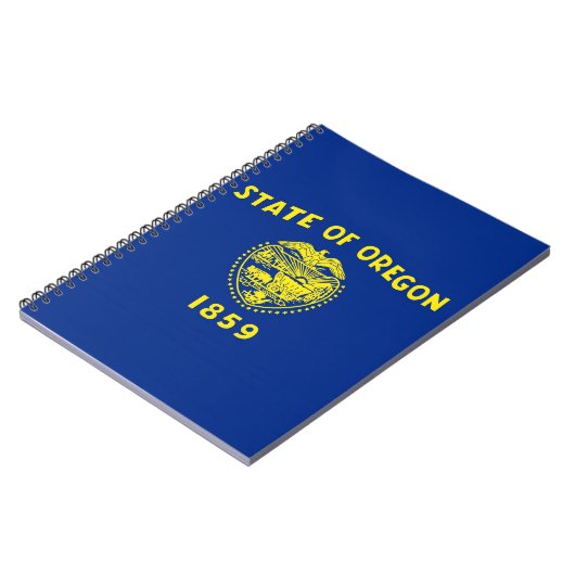 Carnet avec drapeau de l'Etat de l'Oregon (Côté gauche)