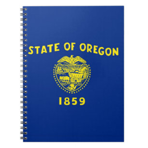 Carnet avec drapeau de l'Etat de l'Oregon