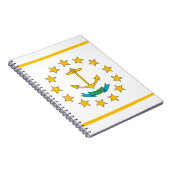 Carnet avec drapeau de l'État de Rhode Island (Côté Droit)