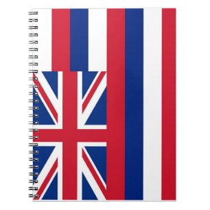 Carnet avec drapeau de l'État d'Hawaï