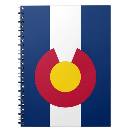 Carnet avec drapeau de l'Etat du Colorado (Devant)