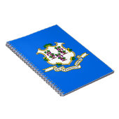 Carnet avec drapeau de l'État du Connecticut (Côté Droit)