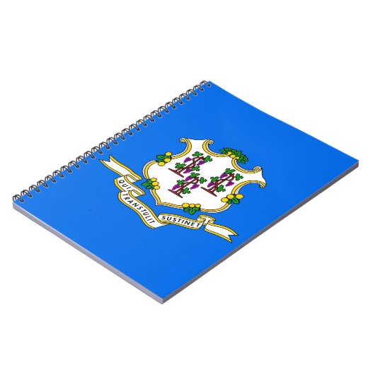 Carnet avec drapeau de l'État du Connecticut (Côté gauche)