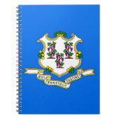 Carnet avec drapeau de l'État du Connecticut (Devant)