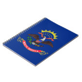 Carnet avec drapeau de l'État du Dakota du Nord (Côté gauche)