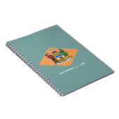 Carnet avec drapeau de l'État du Delaware (Côté Droit)