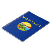 Carnet avec drapeau de l'Etat du Montana (Côté gauche)