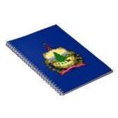Carnet avec drapeau de l'État du Vermont (Côté Droit)