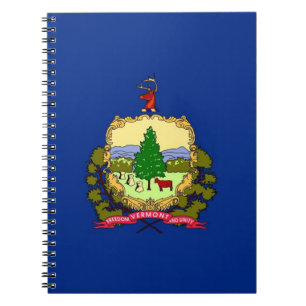 Carnet avec drapeau de l'État du Vermont