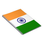 Carnet avec drapeau de l'Inde (Côté Droit)
