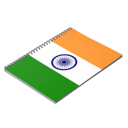 Carnet avec drapeau de l'Inde (Côté gauche)