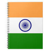 Carnet avec drapeau de l'Inde (Devant)