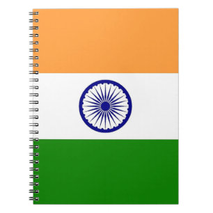 Carnet avec drapeau de l'Inde